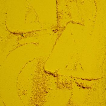 Fotografía titulada "O dans le jaune" por Sophie Agogué, Obra de arte original, Pastel