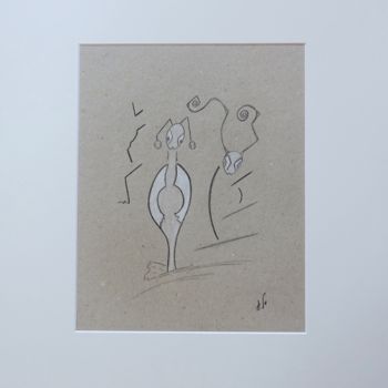 Рисунок под названием "N° 1" - Sophie Agogué, Подлинное произведение искусства, Карандаш
