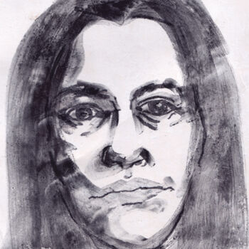 "Portrait, Early 21t…" başlıklı Tablo Agostina Campisi tarafından, Orijinal sanat, Mürekkep