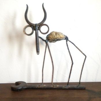 Sculpture titled "Lascaux" by Agostinho Dacunha, Original Artwork, Metals
