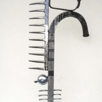 Sculpture titled "Serre-joint" by Agostinho Dacunha, Original Artwork, Stainless Steel