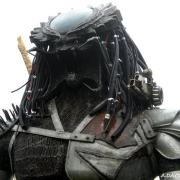 Skulptur mit dem Titel "Photo Predator" von Agostinho Dacunha, Original-Kunstwerk, Metalle