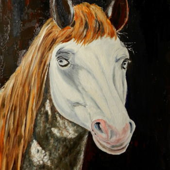 绘画 标题为“Портрет Пегой лошади” 由Андрей Гудков, 原创艺术品, 油