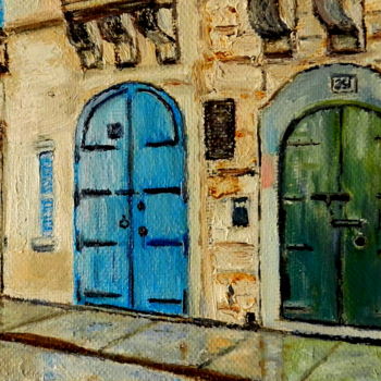Картина под названием "Двери" - Андрей Гудков, Подлинное произведение искусства, Масло