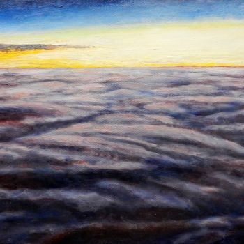 Картина под названием "Восход" - Андрей Гудков, Подлинное произведение искусства, Масло