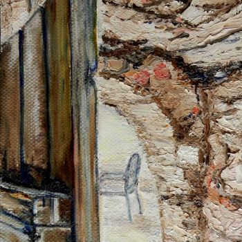 Картина под названием "Фрагмент двери" - Андрей Гудков, Подлинное произведение искусства, Масло