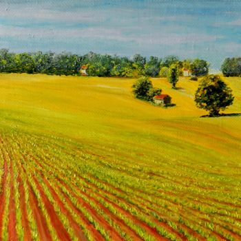 Картина под названием "Начало лета 1" - Андрей Гудков, Подлинное произведение искусства, Масло