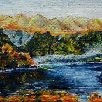 Картина под названием "Озеро Рица" - Андрей Гудков, Подлинное произведение искусства, Масло