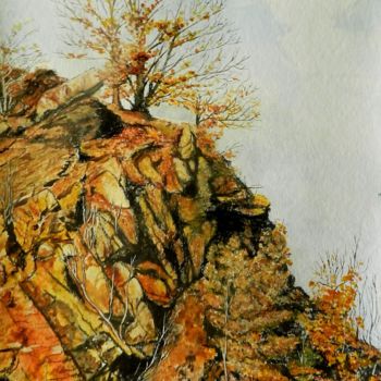 绘画 标题为“Рыжая” 由Андрей Гудков, 原创艺术品, 水彩