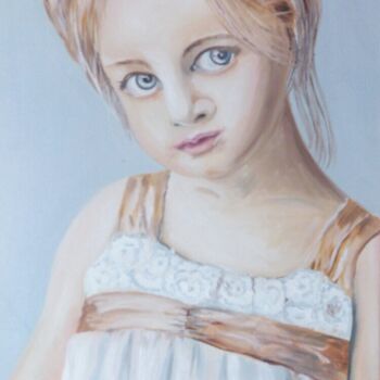 Peinture intitulée "Fille" par Alla Hryshchuk (Aida Allay), Œuvre d'art originale, Huile