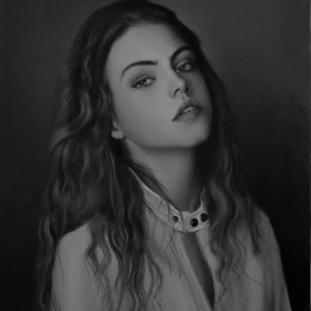 Peinture intitulée "Portrait" par Andrea Muceku, Œuvre d'art originale, Huile