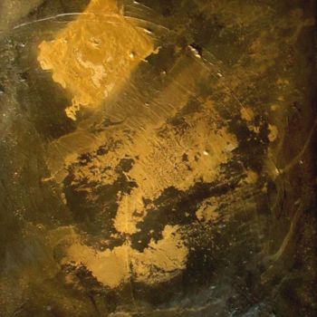 Painting titled "Gold" by A Guerard, Original Artwork, Acrylic