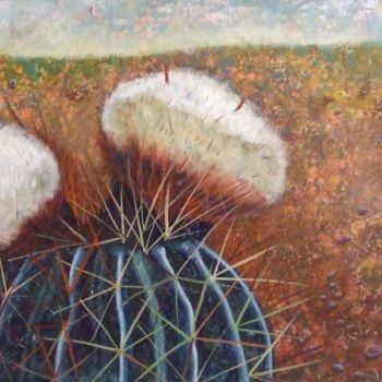 Painting titled "serie: cactus" by Emir Aguilar, Original Artwork, Acrylic