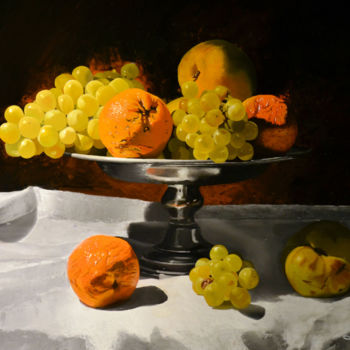 Malerei mit dem Titel "delicatesse" von Gilles Aguilera, Original-Kunstwerk, Öl