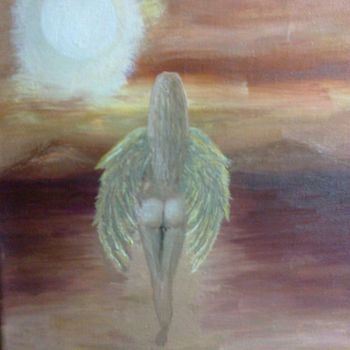 Painting titled "angel-del-sol.jpg" by Agustin, Original Artwork, Oil