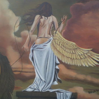 Pintura titulada "alas-rotas.jpg" por Agustin, Obra de arte original, Oleo