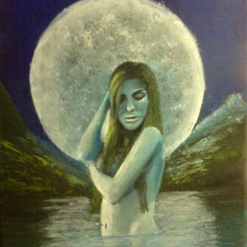 Painting titled "luz-de-luna-2.jpg" by Agustin, Original Artwork, Oil