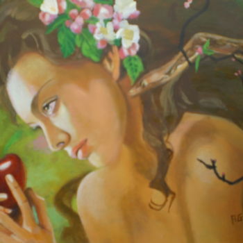 Pintura titulada "la-tentacion.jpg" por Agustin, Obra de arte original, Oleo