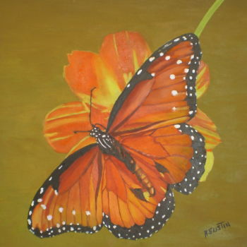 Pintura titulada "serie-mariposa-a9.j…" por Agustin, Obra de arte original, Oleo