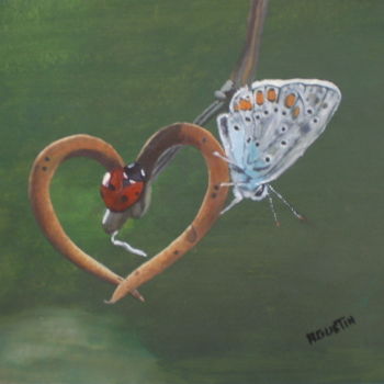 Pintura titulada "bonita-amistad.jpg" por Agustin, Obra de arte original, Oleo