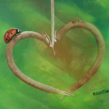 Pintura titulada "el-corazon-de-la-co…" por Agustin, Obra de arte original, Oleo