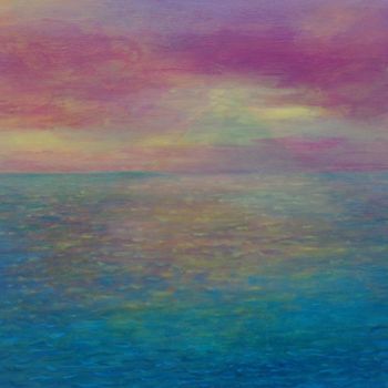 Pintura titulada "mar-tranquila.jpg" por Agustin, Obra de arte original, Oleo