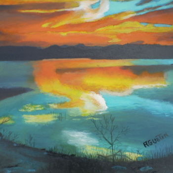 Pintura titulada "serie-paisaje-a32.j…" por Agustin, Obra de arte original, Oleo