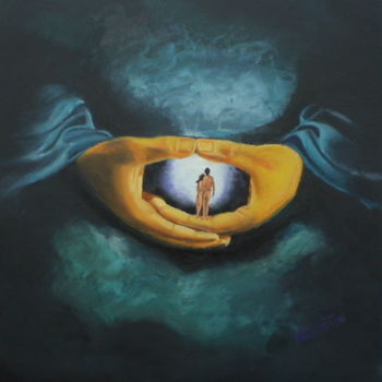 Schilderij getiteld "espiritualidad.jpg" door Agustin, Origineel Kunstwerk, Olie