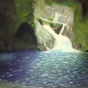 Pintura titulada "la-cascada.jpg" por Agustin, Obra de arte original, Oleo