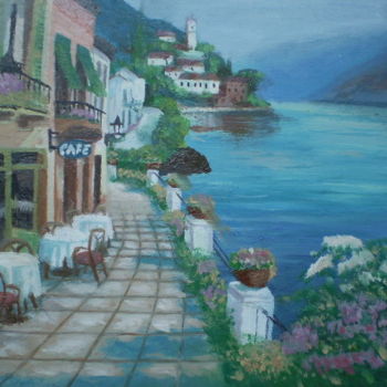 Картина под названием "cafe-del-mar-1.jpg" - Agustin, Подлинное произведение искусства, Масло