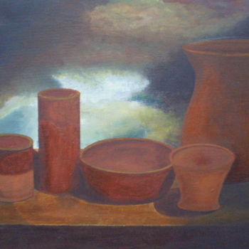 Painting titled "metamorfosi-del-bar…" by Agustin, Original Artwork, Oil