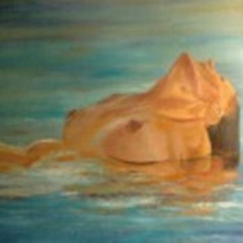 Pintura titulada "el-bano-en-el-mar.j…" por Agustin, Obra de arte original, Oleo