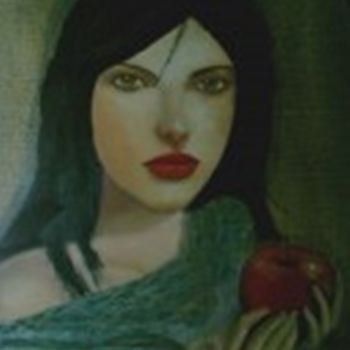 Pintura titulada "serpiente-o-manzana…" por Agustin, Obra de arte original, Oleo