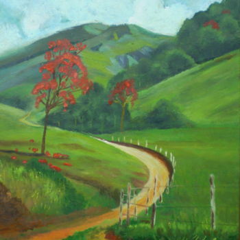 Pintura titulada "camino-al-monte.jpg" por Agustin, Obra de arte original, Oleo