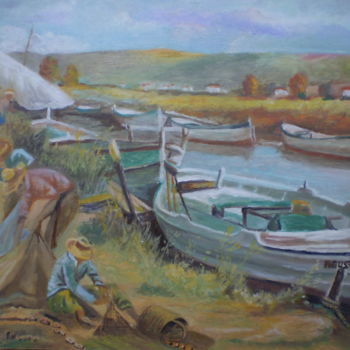 Pintura titulada "la-pesca.jpg" por Agustin, Obra de arte original, Oleo