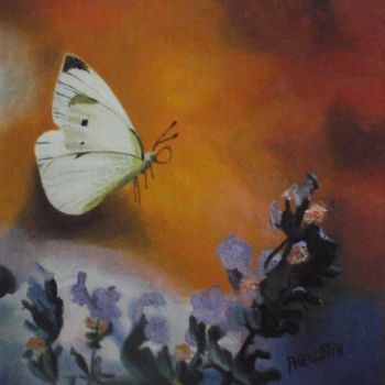 Painting titled "serie-mariposa-a18.…" by Agustin, Original Artwork, Oil