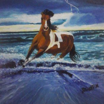 Painting titled "serie-caballo-a3.jpg" by Agustin, Original Artwork, Oil