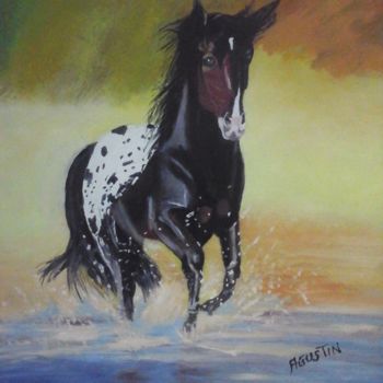 "caballo a17" başlıklı Tablo Agustin tarafından, Orijinal sanat, Petrol