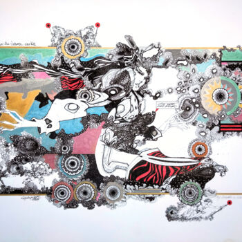 Dessin intitulée "Serie 2014/6" par Agustín García-Espina Martínez, Œuvre d'art originale, Marqueur