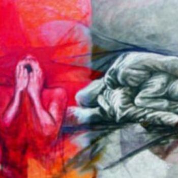 Pintura titulada "Grito de la Humanid…" por Agustin Rojas Baca, Obra de arte original, Oleo