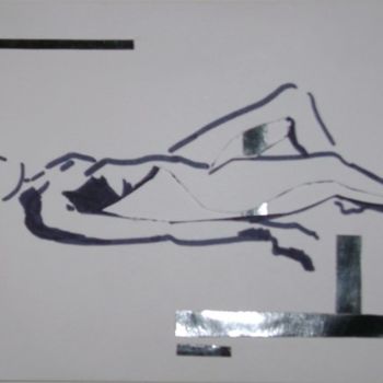 Рисунок под названием "composicion 5" - Agustina Piacentini, Подлинное произведение искусства