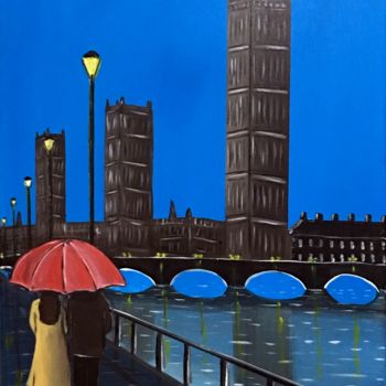 Painting titled "our-london-walk-3.j…" by Aisha Haider, Original Artwork, Acrylic