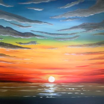 "A Beautiful Sunset" başlıklı Tablo Aisha Haider tarafından, Orijinal sanat, Akrilik