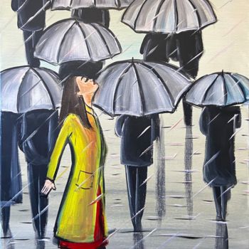 "embrace the rain 4" başlıklı Tablo Aisha Haider tarafından, Orijinal sanat, Akrilik