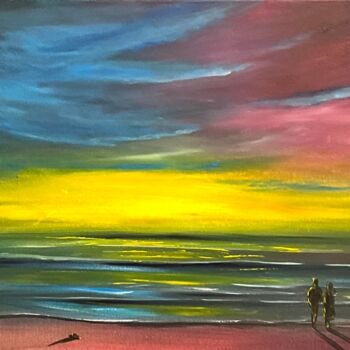 "Enigmatic Sunset" başlıklı Tablo Aisha Haider tarafından, Orijinal sanat, Akrilik