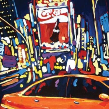 Malerei mit dem Titel "Taxi driver" von Ahem, Original-Kunstwerk, Andere