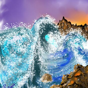 Digital Arts titled "nature-anger-36-ke.…" by Ahmed Alozade, Original Artwork, Digital Painting