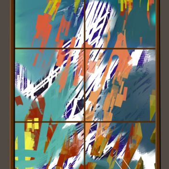 Digital Arts με τίτλο "A storm in a frame" από Ahmed Alozade, Αυθεντικά έργα τέχνης, Ψηφιακή ζωγραφική