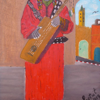 Painting titled "le-gnawi.jpg" by Ahmed Fertat, Original Artwork, Oil