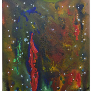 Pittura intitolato "festivite.jpg" da Ahmed Fertat, Opera d'arte originale, Acrilico